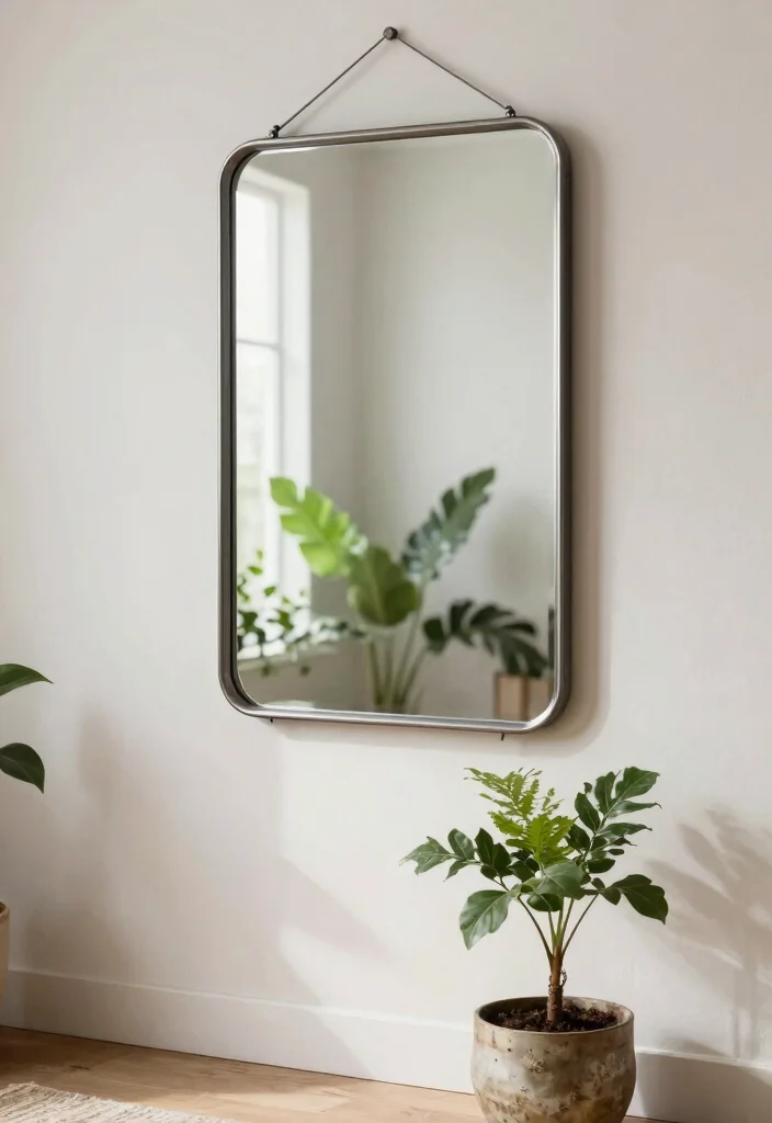 17 Big Mirrors in Living Room Ideas That Open Up the Space - 4. Eco-Friendly Materials 1