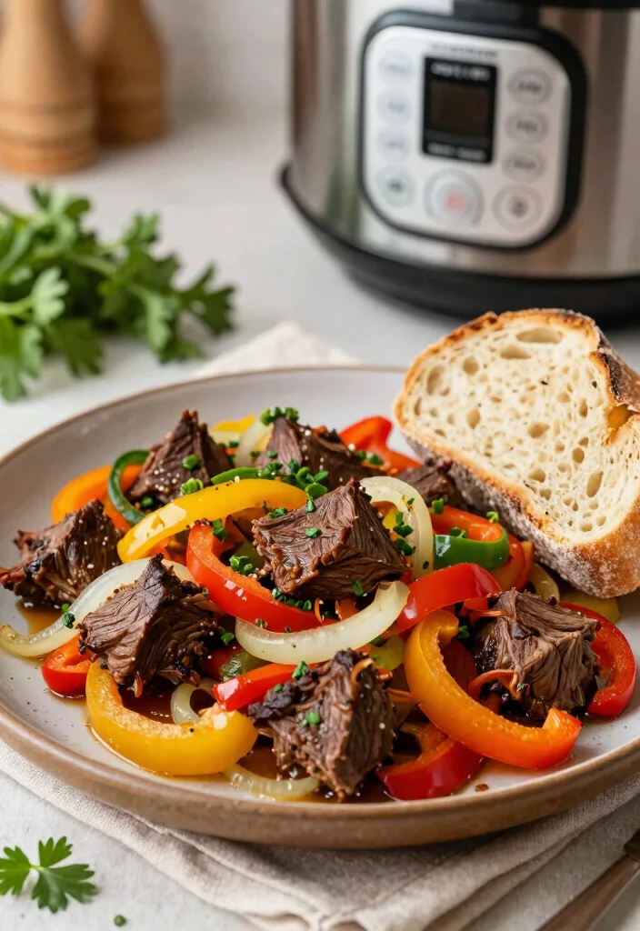17 Chuck Roast Recipes Instant Pot Fast Comfort Meals - 15. Instant Pot Chuck Roast with Peppers 1