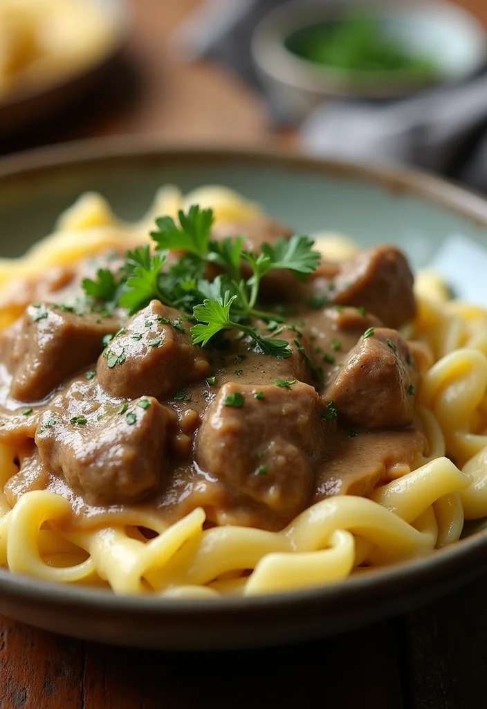 17 Fast & Flavorful Beef Stroganoff No Mushrooms Recipes To Cook This Week - 1. Classic No-Mushroom Beef Stroganoff 1