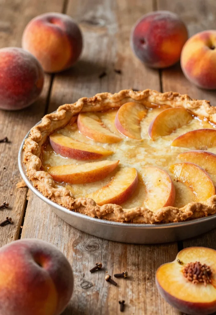 17 Fresh Peach Pie Recipes: Juicy Summer Classics - 11. Spiced Peach Pie with Clove 1
