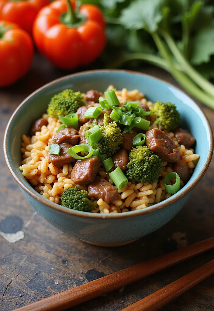 17 Healthy Beef And Broccoli Meals Perfect For Weeknight Cooking - 5. Beef and Broccoli Stir-Fried Rice 1