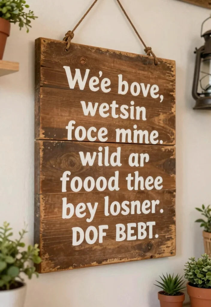 17 Scripture Wall Decor Ideas With Meaningful Style - 1. Hand-Painted Wooden Signs 1