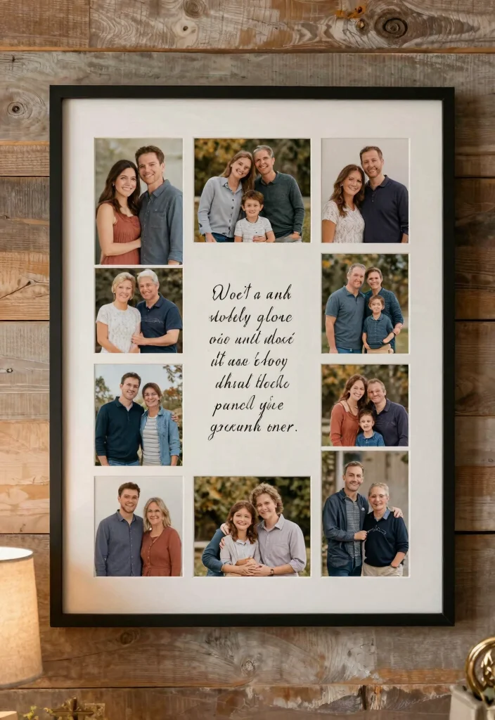 17 Scripture Wall Decor Ideas With Meaningful Style - 10. Scripture Frames with Family Photos 1