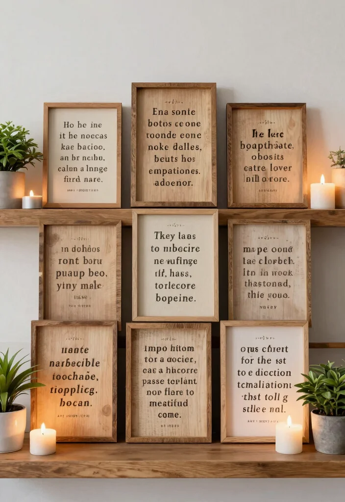 17 Scripture Wall Decor Ideas With Meaningful Style - 16. Spiritual Quote Blocks 1