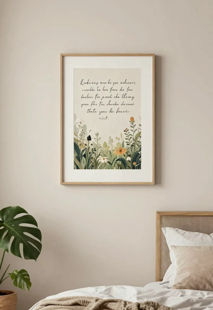 17 Scripture Wall Decor Ideas With Meaningful Style - 17. Scripture Wall Art with Nature Themes 1