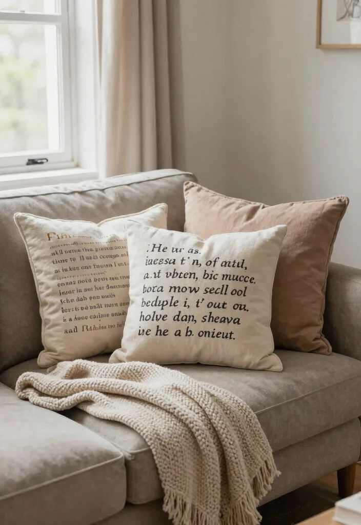17 Scripture Wall Decor Ideas With Meaningful Style - 8. Scripture Pillows 1