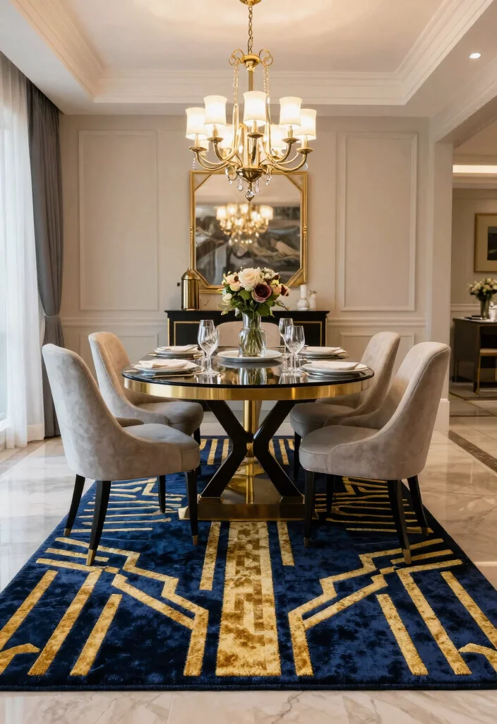 17 Tuft Rug Design Ideas With Bold Textured Patterns - 12. Art Deco Inspirations 1