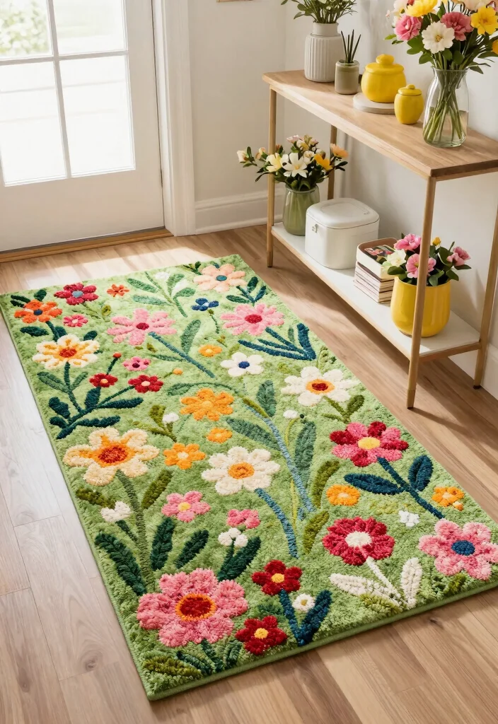 17 Tuft Rug Design Ideas With Bold Textured Patterns - 14. Seasonal Statements 1