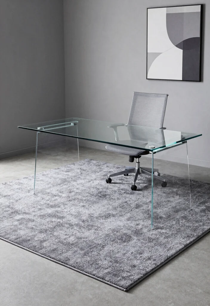 17 Tuft Rug Design Ideas With Bold Textured Patterns - 6. Monochromatic Elegance 1