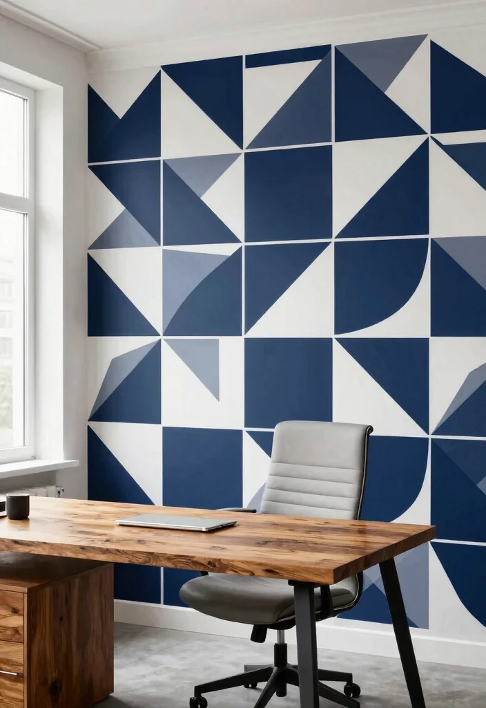 17 Wall Painting Decor 2026 Trending Ideas That Make a Statement - 3. Geometric Patterns 1
