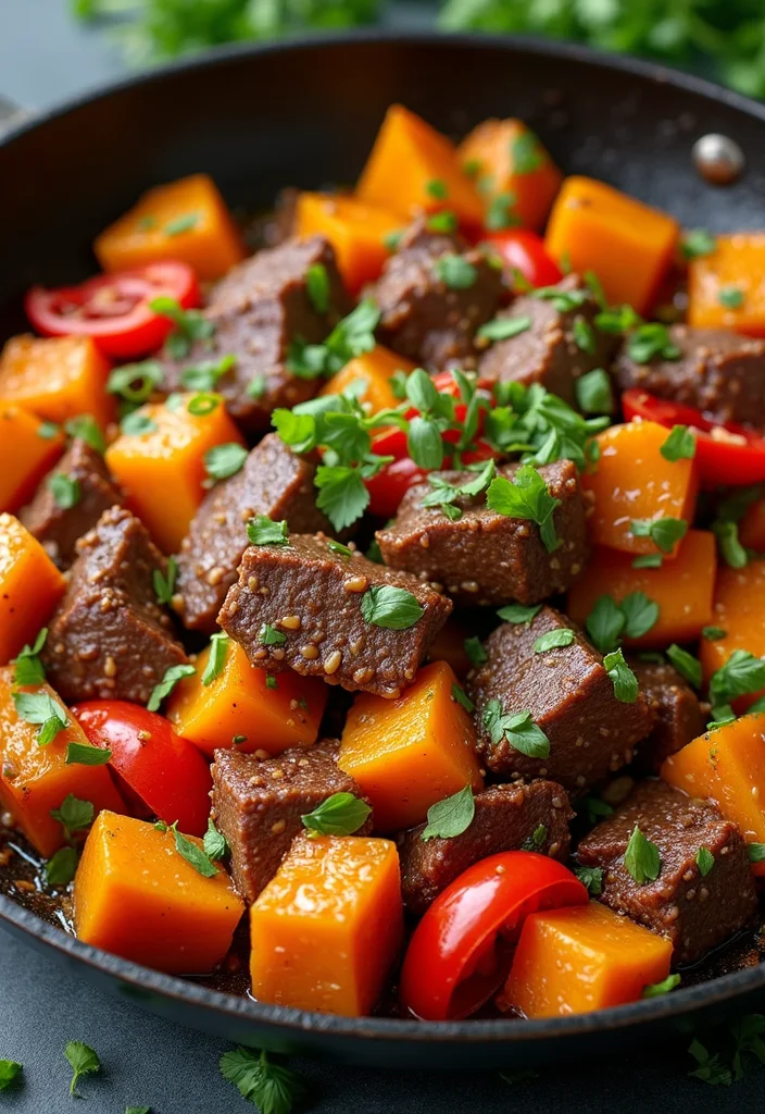 18 Beef And Sweet Potato Recipes Packed With Big Flavor - 1. Spicy Beef and Sweet Potato Stir-Fry 1