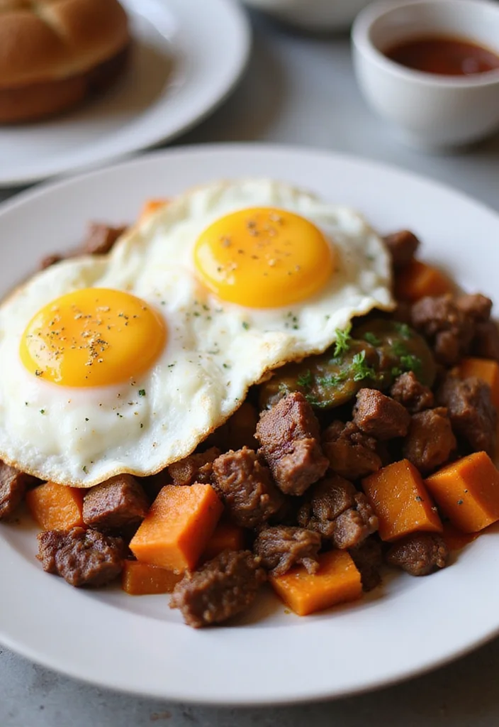 18 Beef And Sweet Potato Recipes Packed With Big Flavor - 8. Beef and Sweet Potato Hash 1