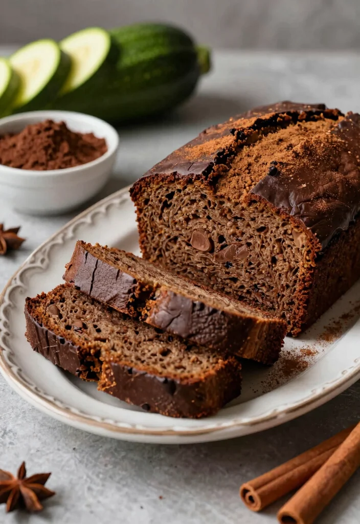 18 Chocolate Zucchini Bread Recipes: Moist Chocolatey Loaves - 5. Spiced Chocolate Zucchini Bread 1