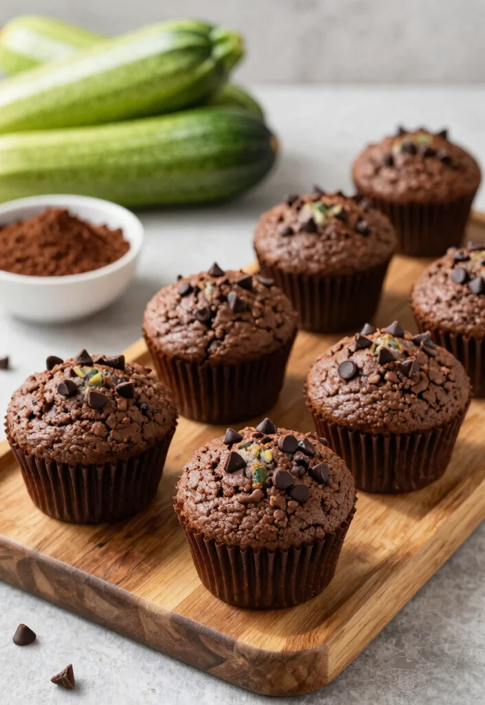 18 Chocolate Zucchini Bread Recipes: Moist Chocolatey Loaves - 7. Chocolate Zucchini Muffins 1