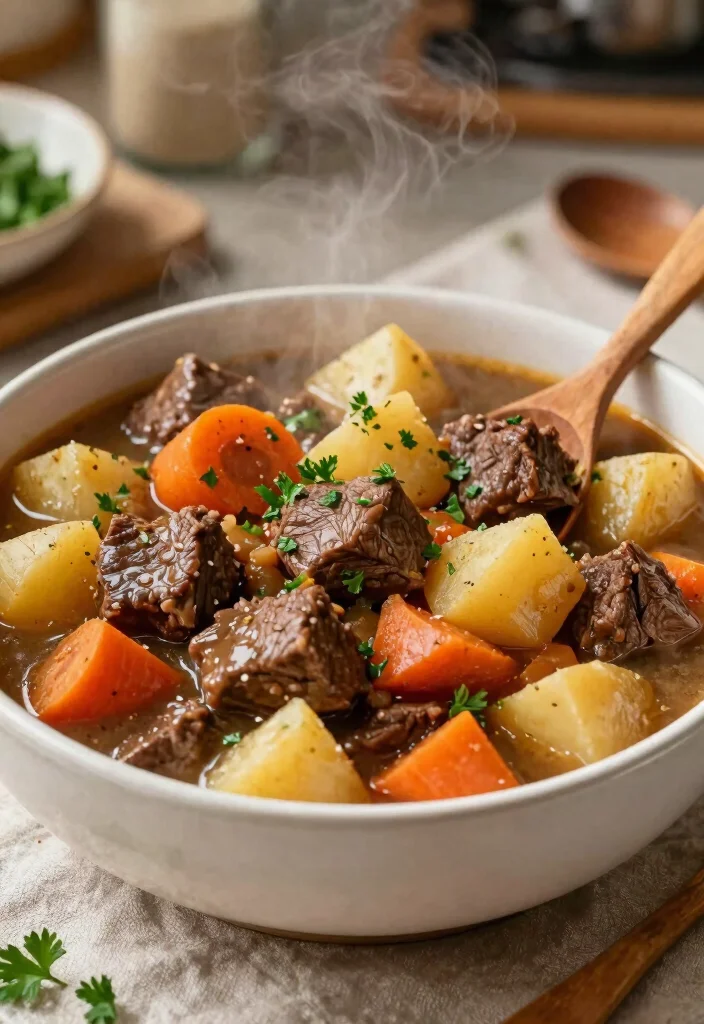 18 Cube Steak Crock Pot Recipes Comfort Food Classics - 10. Cube Steak and Potato Stew 1