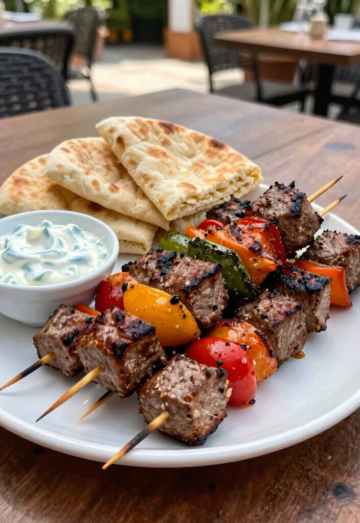18 Cube Steak Crock Pot Recipes Comfort Food Classics - 15. Mediterranean Cube Steak Skewers 1