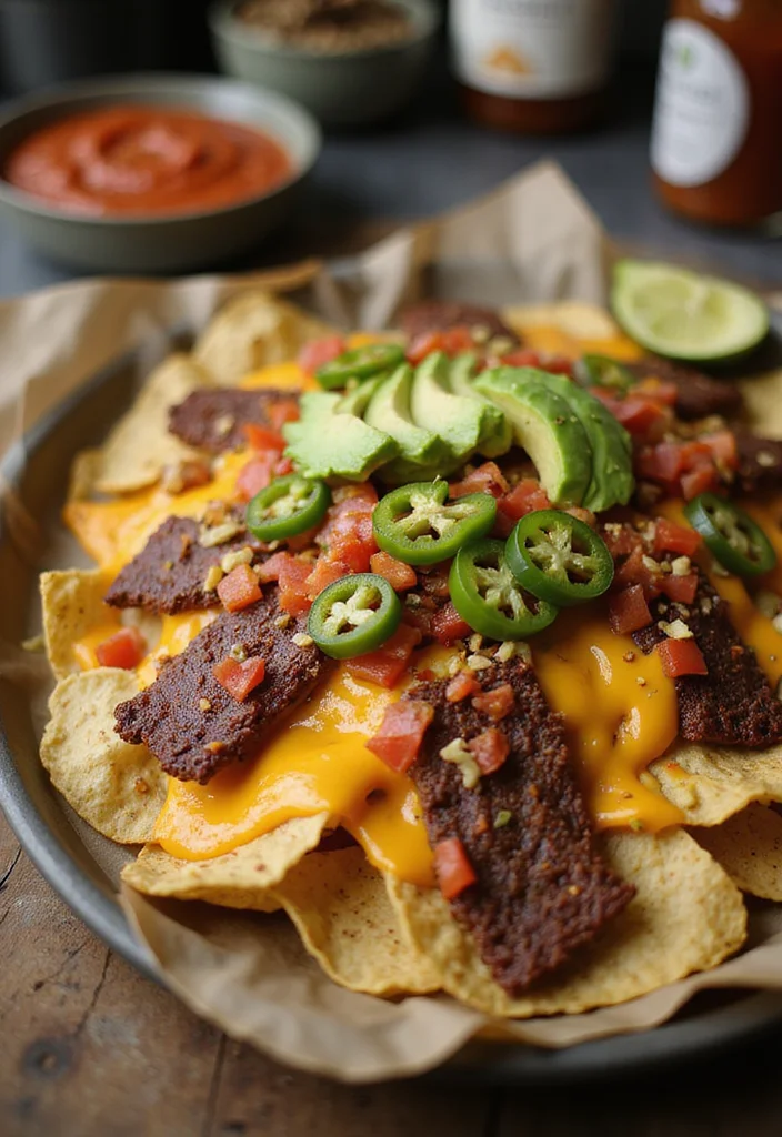 18 Genius Ways To Use Dried Beef Tonight - 11. Dried Beef Jerky Nachos 1