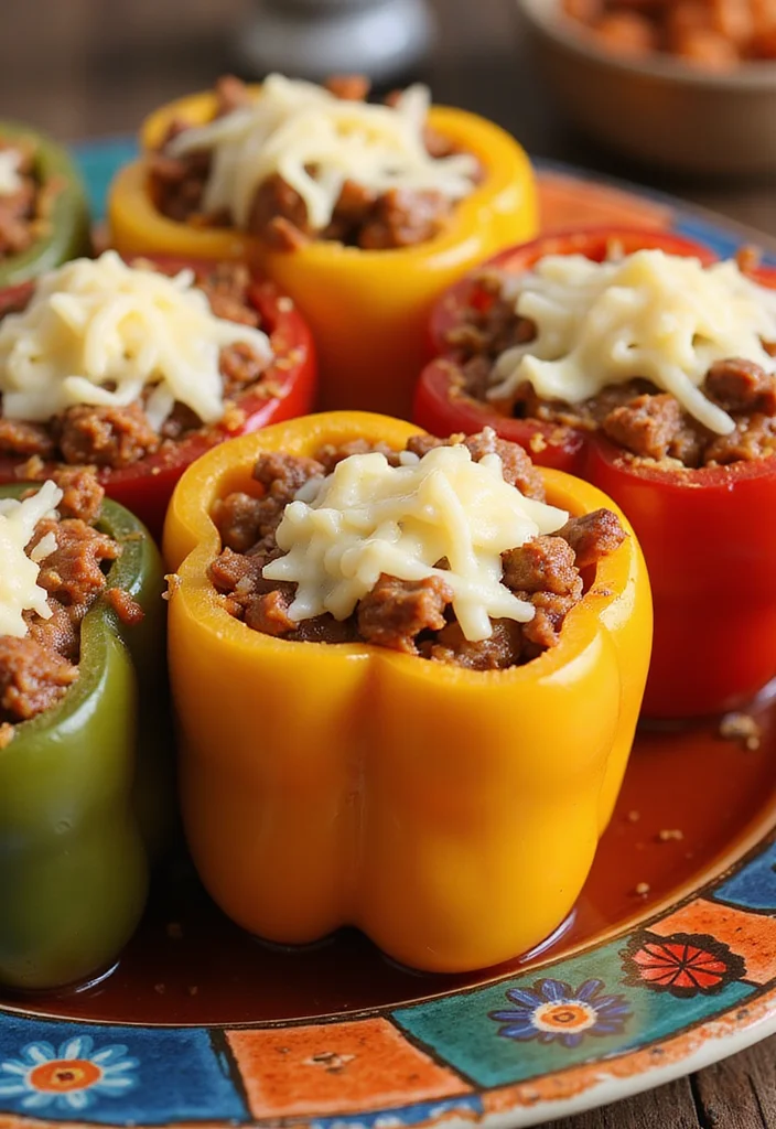 18 Genius Ways To Use Puerto Rican Corned Beef Tonight - 11. Corned Beef Stuffed Bell Peppers 1