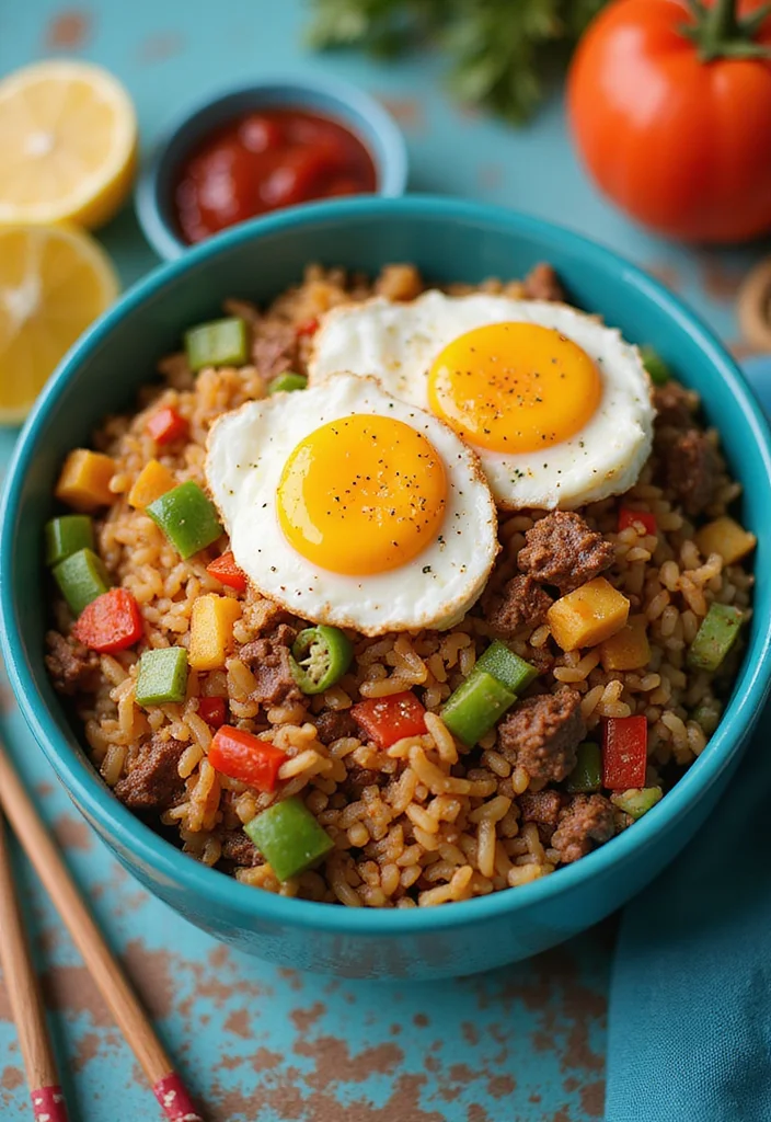 18 Genius Ways To Use Puerto Rican Corned Beef Tonight - 7. Corned Beef Fried Rice 1