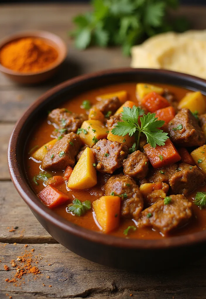 18 Must-Try Healthy Beef Stew Crock Pot Dishes For Busy Nights - 11. Curried Beef Stew 1