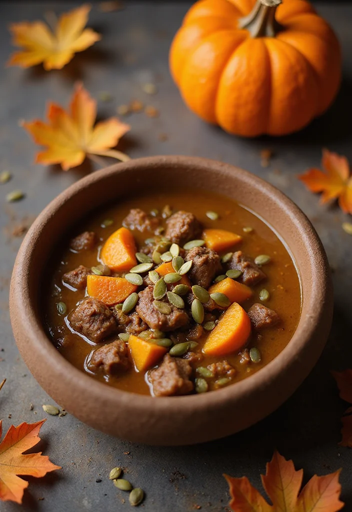 18 Must-Try Healthy Beef Stew Crock Pot Dishes For Busy Nights - 15. Pumpkin Beef Stew 1