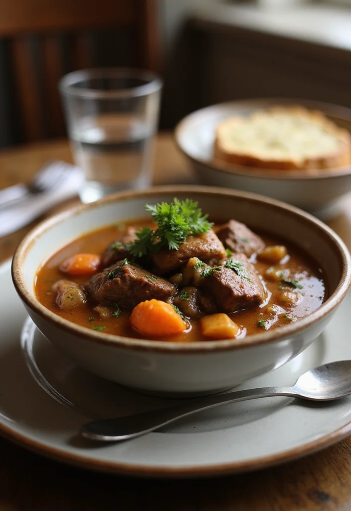 18 Must-Try Healthy Beef Stew Crock Pot Dishes For Busy Nights - 17. Garlic and Herb Beef Stew 1