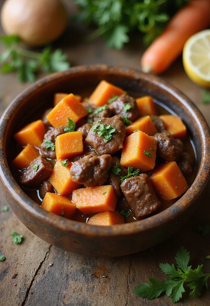 18 Must-Try Healthy Beef Stew Crock Pot Dishes For Busy Nights - 4. Sweet Potato and Beef Stew 1