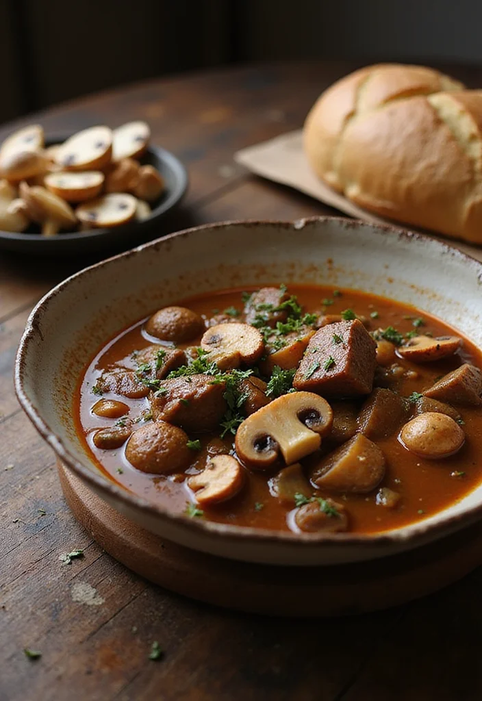 18 Must-Try Healthy Beef Stew Crock Pot Dishes For Busy Nights - 6. Hearty Mushroom and Beef Stew 1