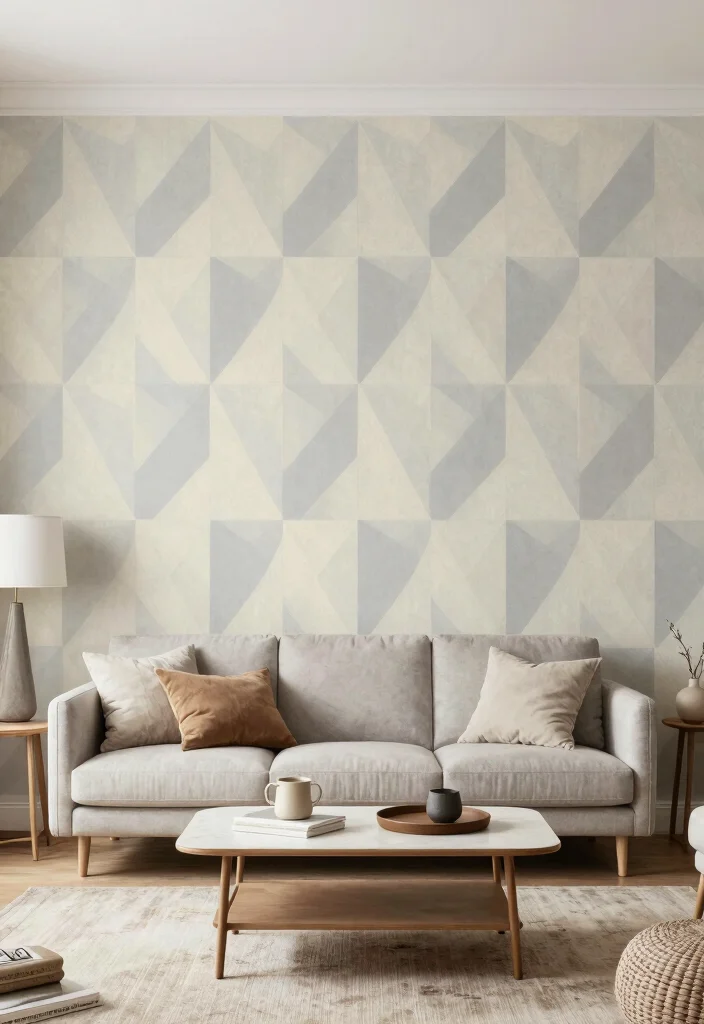 18 Wall Molding Wallpaper Ideas That Elevate Any Room - 2. Chic Geometric Shapes 1