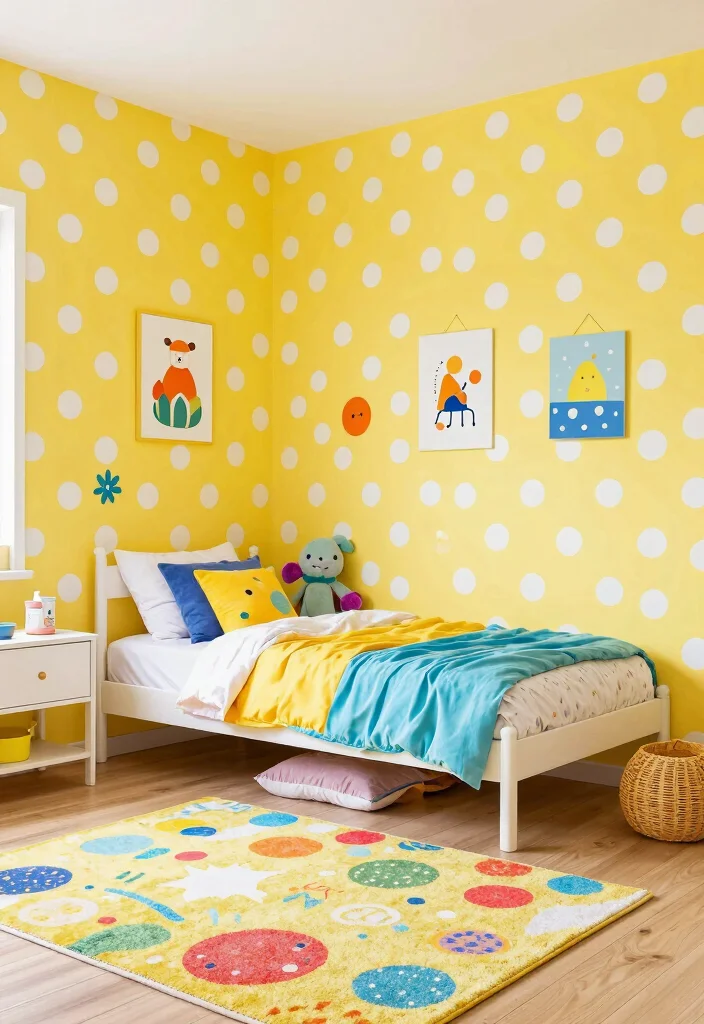 18 Wall Molding Wallpaper Ideas That Elevate Any Room - 7. Playful Polka Dots 1