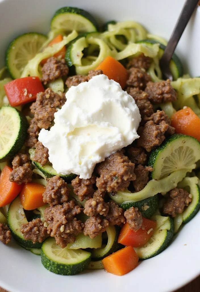 Top 14 Ground Beef Cottage Cheese Bowl Ideas You Haven’t Tried Yet - 11. Zucchini and Beef Bowl 1
