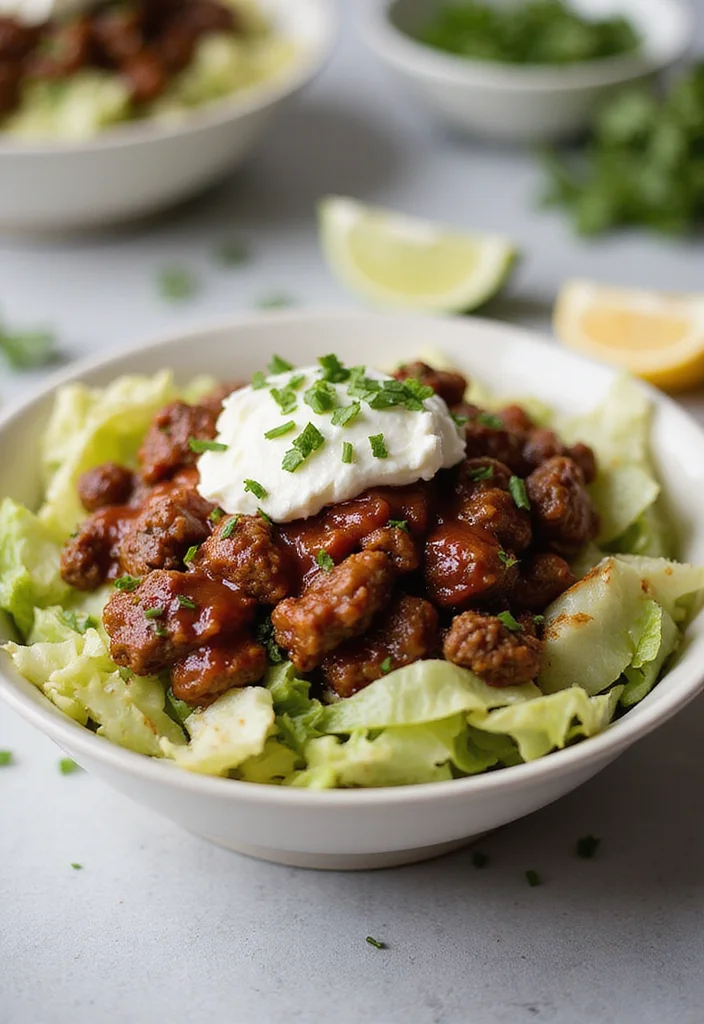 Top 14 Ground Beef Cottage Cheese Bowl Ideas You Haven’t Tried Yet - 3. BBQ Beef and Cabbage Bowl 1