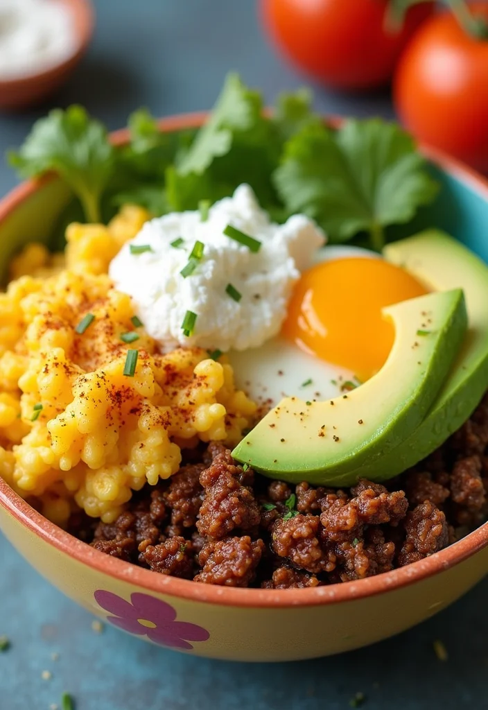 Top 14 Ground Beef Cottage Cheese Bowl Ideas You Haven’t Tried Yet - 5. Breakfast Beef Bowl 1