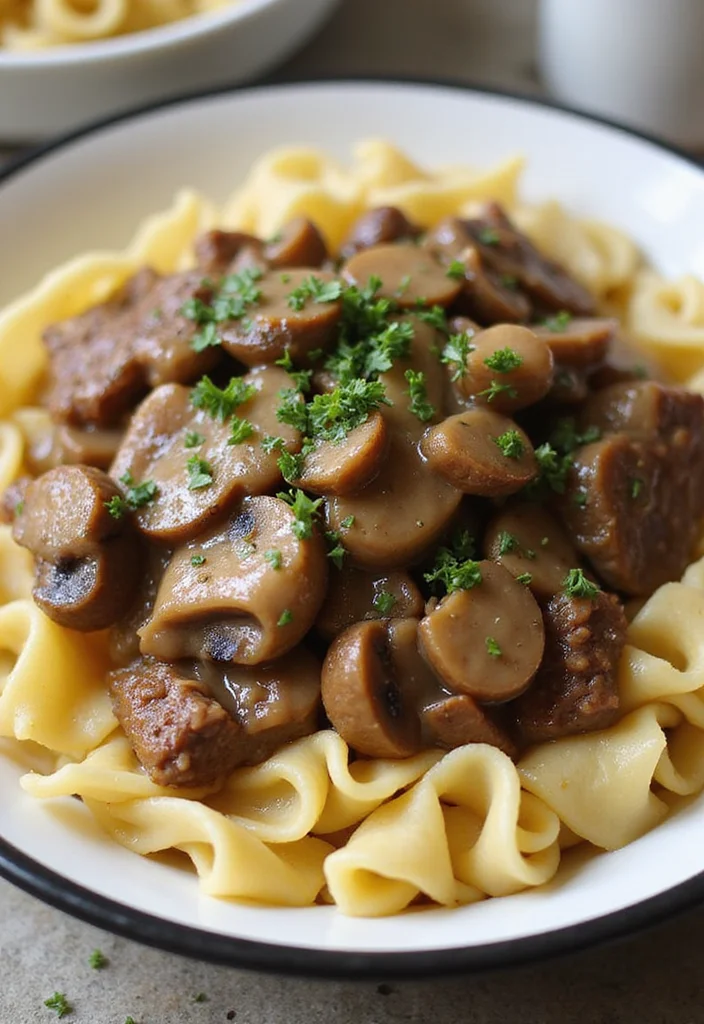 Top 14 Roast Beef Dinner Ideas You Haven’t Tried Yet - 5. Roast Beef and Mushroom Stroganoff 1