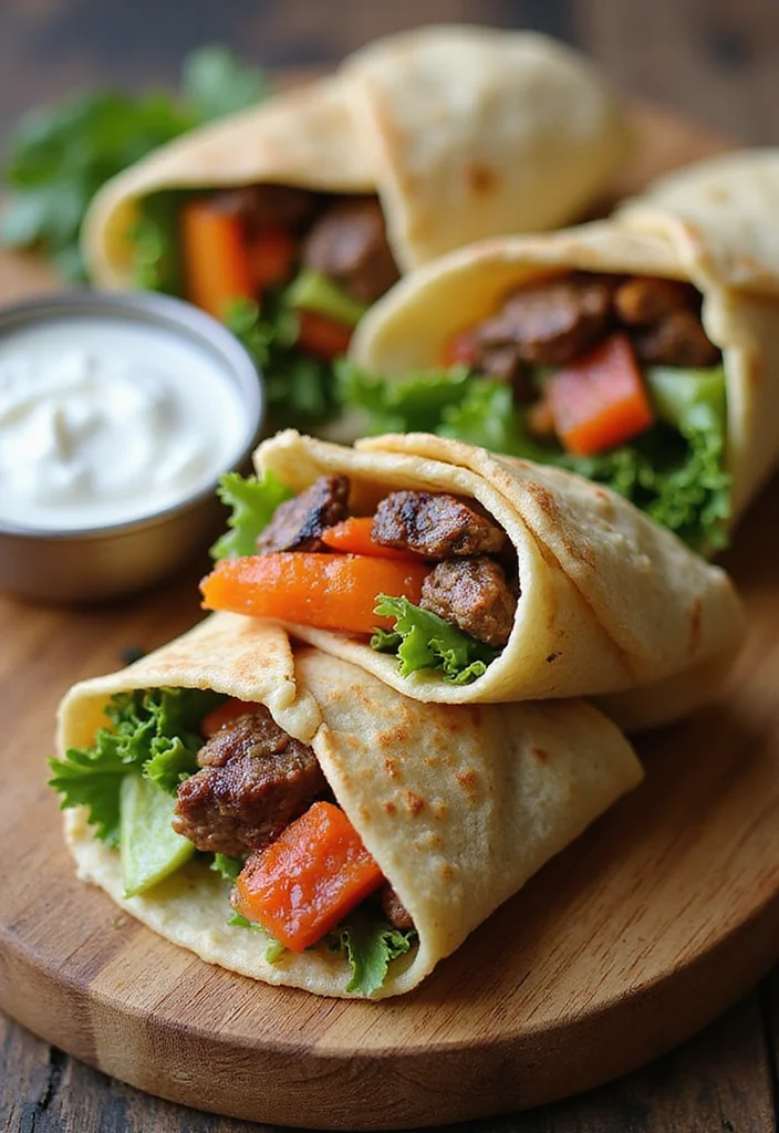 Top 14 Roast Beef Dinner Ideas You Haven’t Tried Yet - 6. Mediterranean Roast Beef Wraps 1